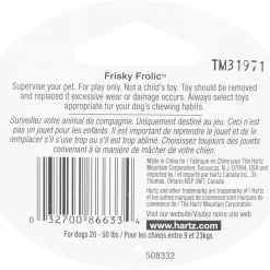 Hartz Frisky Frolic Squeaky Latex Dog Toy, Color Varies -Hart FurHavOfficial Shop 106234 PT8. SY630 V1589229533