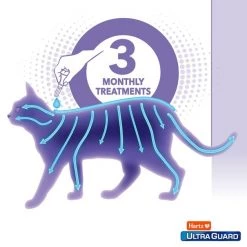 Hartz UltraGuard Pro Flea & Tick Spot Treatment for Cats, over 5 lbs -Hart FurHavOfficial Shop 106244 PT4. SY630 V1652253085