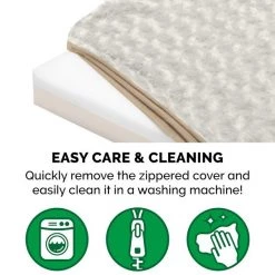 FurHaven NAP Deluxe Memory Foam Pillow Dog Bed w/Removable Cover -Hart FurHavOfficial Shop 111419 PT7. SY630 V1613807491