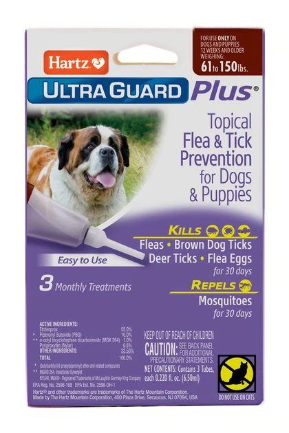 Hartz UltraGuard Plus Flea & Tick Spot Treatment for Dogs & Puppies 3 Hartz UltraGuard Plus Flea & Tick Spot Treatment for Dogs & Puppies