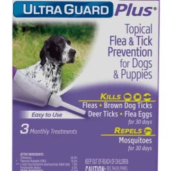 Hartz UltraGuard Plus Flea & Tick Spot Treatment for Dogs, 31-60 lbs