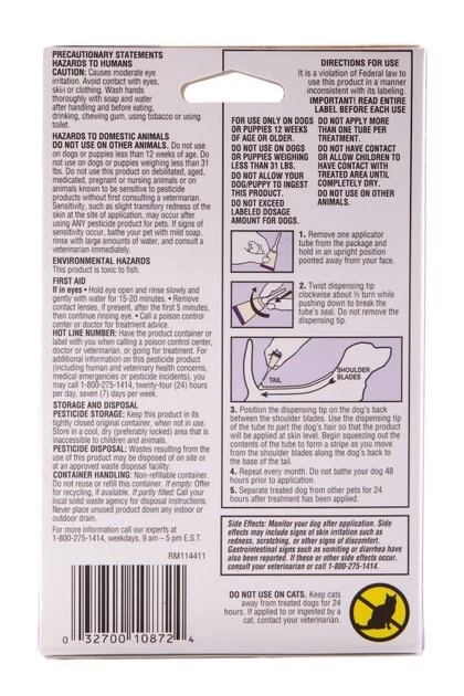 Hartz UltraGuard Plus Flea & Tick Spot Treatment for Dogs, 31-60 lbs 4 Hartz UltraGuard Plus Flea & Tick Spot Treatment for Dogs, 31-60 lbs - Image 2