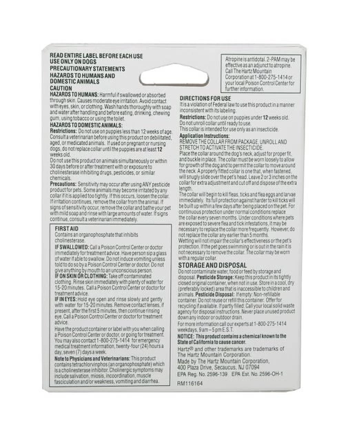 Hartz UltraGuard Plus Flea & Tick Collar for Dogs, Medium & Large Breeds 4 Hartz UltraGuard Plus Flea & Tick Collar for Dogs, Medium & Large Breeds - Image 2
