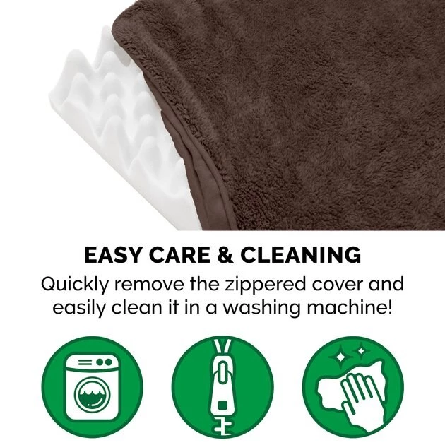 FurHaven Snuggle Deluxe Orthopedic Pillow Cat & Dog Bed w/Removable Cover 10 FurHaven Snuggle Deluxe Orthopedic Pillow Cat & Dog Bed w/Removable Cover - Image 8