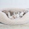 FurHaven Ultra Plush Oval Bolster Cat & Dog Bed w/Removable Cover