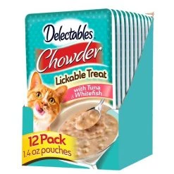 Hartz Delectables Chowder Tuna & Whitefish Lickable Cat Treat
