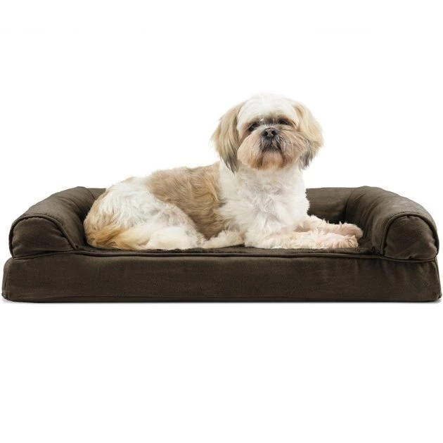 FurHaven Plush & Suede Orthopedic Sofa Cat & Dog Bed 6 FurHaven Plush & Suede Orthopedic Sofa Cat & Dog Bed - Image 4