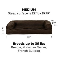 FurHaven Plush & Suede Orthopedic Sofa Cat & Dog Bed 15 FurHaven Plush & Suede Orthopedic Sofa Cat & Dog Bed -Hart FurHavOfficial Shop 127507 PT4. SY630 V1606385222