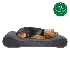 FurHaven Microvelvet Luxe Lounger Orthopedic Cat & Dog Bed w/Removable Cover -Hart FurHavOfficial Shop 127538 PT3. SY630 V1619661761