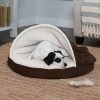 FurHaven Faux Sheepskin Snuggery Orthopedic Cat & Dog Bed w/Removable Cover