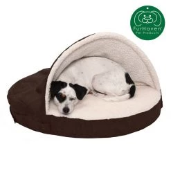 FurHaven Faux Sheepskin Snuggery Orthopedic Cat & Dog Bed w/Removable Cover -Hart FurHavOfficial Shop 132312 PT3. SY630 V1627619788