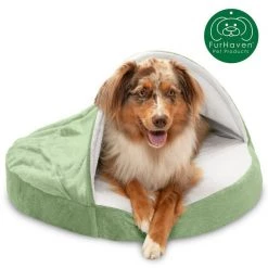 FurHaven Microvelvet Snuggery Orthopedic Cat & Dog Bed w/Removable Cover -Hart FurHavOfficial Shop 132318 PT3. SY630 V1598562388