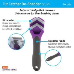 Hartz Groomer's Best Fur Fetcher DeShedding Cat Brush -Hart FurHavOfficial Shop 132681 PT3. SY630 V1657655413