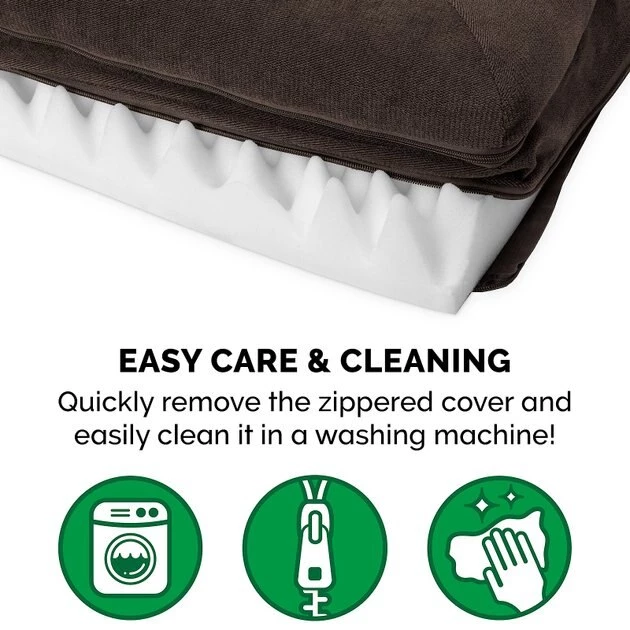 FurHaven Faux Fleece Orthopedic Bolster Cat & Dog Bed w/Removable Cover 10 FurHaven Faux Fleece Orthopedic Bolster Cat & Dog Bed w/Removable Cover - Image 8