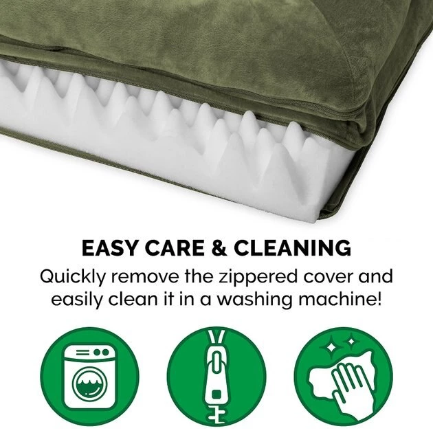 FurHaven Faux Fur Orthopedic Bolster Dog Bed w/Removable Cover 10 FurHaven Faux Fur Orthopedic Bolster Dog Bed w/Removable Cover - Image 8