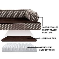 FurHaven Comfy Couch Orthopedic Bolster Dog Bed w/Removable Cover 16 FurHaven Comfy Couch Orthopedic Bolster Dog Bed w/Removable Cover -Hart FurHavOfficial Shop 138413 PT5. SY630 V1613086873