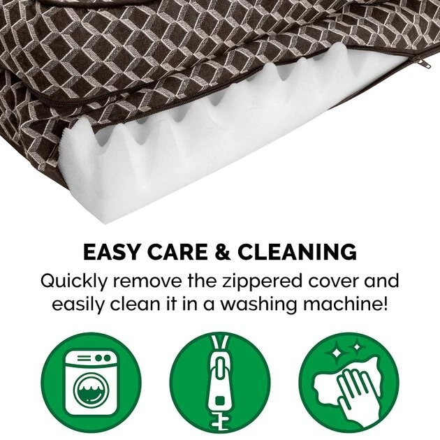 FurHaven Comfy Couch Orthopedic Bolster Dog Bed w/Removable Cover 10 FurHaven Comfy Couch Orthopedic Bolster Dog Bed w/Removable Cover - Image 8