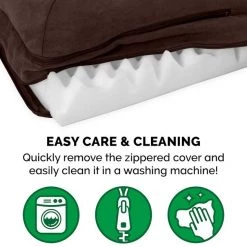 FurHaven Two-Tone Deluxe Chaise Orthopedic Dog Bed w/Removable Cover 18 FurHaven Two-Tone Deluxe Chaise Orthopedic Dog Bed w/Removable Cover -Hart FurHavOfficial Shop 138418 PT7. SY630 V1631222796