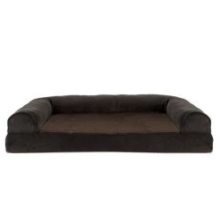 FurHaven Faux Fleece Memory Top Bolster Dog Bed w/Removable Cover -Hart FurHavOfficial Shop 138448 PT2. SY630 V1606345608