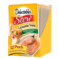 Hartz Delectables Stew Chicken & Veggies Lickable Cat Treat