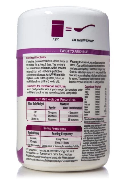 Hartz Powdered Milk Replacer Formula for Kittens 4 Hartz Powdered Milk Replacer Formula for Kittens - Image 2