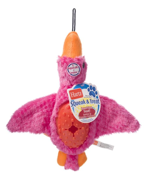 Hartz Squeak & Treat Duck Squeaky Treat Dispenser Dog Toy, Color Varies 3 Hartz Squeak & Treat Duck Squeaky Treat Dispenser Dog Toy, Color Varies