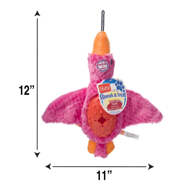 Hartz Squeak & Treat Duck Squeaky Treat Dispenser Dog Toy, Color Varies 4 Hartz Squeak & Treat Duck Squeaky Treat Dispenser Dog Toy, Color Varies - Image 2