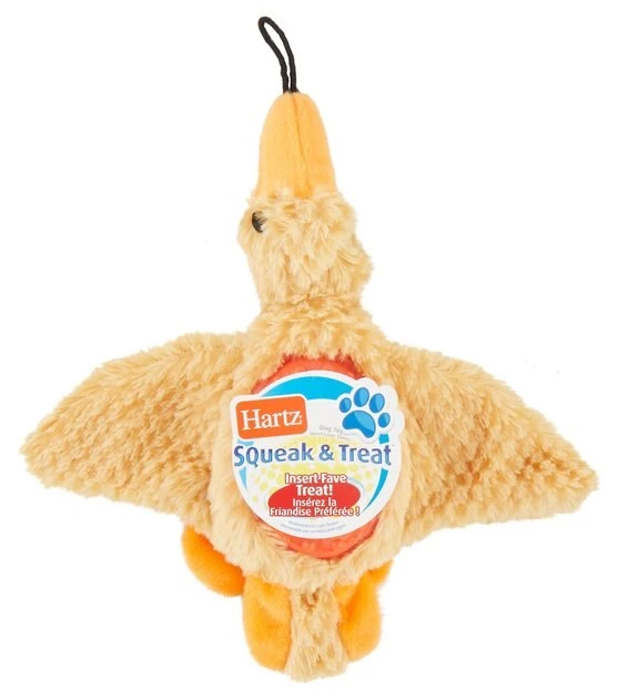 Hartz Squeak & Treat Duck Squeaky Treat Dispenser Dog Toy, Color Varies 9 Hartz Squeak & Treat Duck Squeaky Treat Dispenser Dog Toy, Color Varies - Image 7