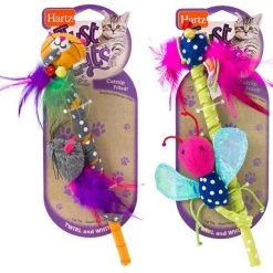 Hartz Just For Cats Twirl & Whirl Cat Wand Toy with Catnip, Color Varies -Hart FurHavOfficial Shop 139109 PT7. SY630 V1589230974
