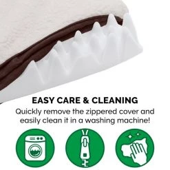 FurHaven Faux Sheepskin & Suede Deluxe Orthopedic Cat & Dog Bed w/Removable Cover -Hart FurHavOfficial Shop 145039 PT7. SY630 V1606370225