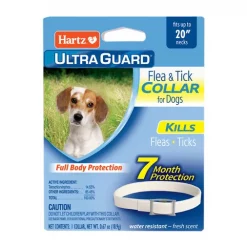 Hartz UltraGuard Flea & Tick Collar for Dogs, up to 20" Neck