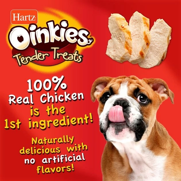 Hartz Oinkies Tender Treats with Chicken Dog Treats 7 Hartz Oinkies Tender Treats with Chicken Dog Treats - Image 5
