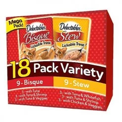 Hartz Delectables Stew & Bisque Variety Pack Lickable Cat Treats