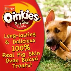 Hartz Oinkies Smoked Pig Skin Twists Sausage Flavored Stuffed Dog Treats -Hart FurHavOfficial Shop 161118 PT4. SY630 V1617029234