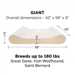 FurHaven Ultra Plush Luxe Lounger Orthopedic Cat & Dog Bed w/Removable Cover -Hart FurHavOfficial Shop 172227 PT4. SY630 V1625260356