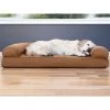 FurHaven Quilted Cooling Gel Bolster Cat & Dog Bed w/Removable Cover -Hart FurHavOfficial Shop 172297 MAIN. SY630 V1619661439
