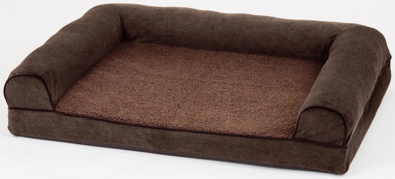 FurHaven Faux Fleece Cooling Gel Bolster Dog Bed w/Removable Cover 5 FurHaven Faux Fleece Cooling Gel Bolster Dog Bed w/Removable Cover - Image 3