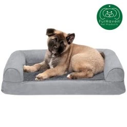 FurHaven Plush & Suede Memory Top Bolster Dog Bed w/Removable Cover 14 FurHaven Plush & Suede Memory Top Bolster Dog Bed w/Removable Cover -Hart FurHavOfficial Shop 173129 PT3. SY630 V1606779423