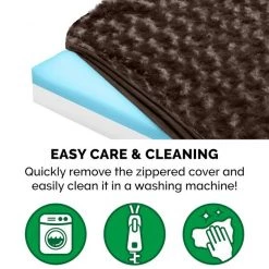 FurHaven Ultra Plush Deluxe Cooling Gel Pillow Dog Bed w/Removable Cover -Hart FurHavOfficial Shop 173182 PT7. SY630 V1613754999