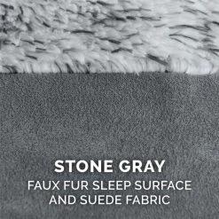 FurHaven Two Tone Faux Fur & Suede Deluxe Chaise Cooling Gel Dog & Cat Bed w/Removable Cover -Hart FurHavOfficial Shop 176048 PT8. SY630 V1601491289