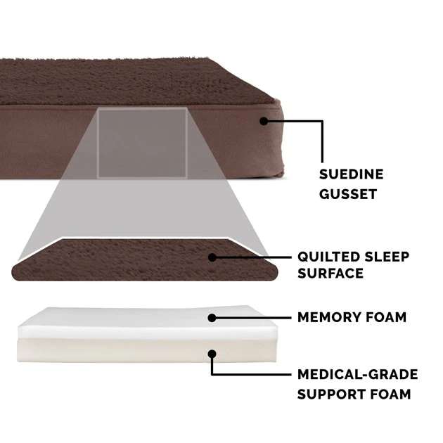 FurHaven Terry Deluxe Memory Foam Pillow Cat & Dog Bed w/Removable Cover 7 FurHaven Terry Deluxe Memory Foam Pillow Cat & Dog Bed w/Removable Cover - Image 5