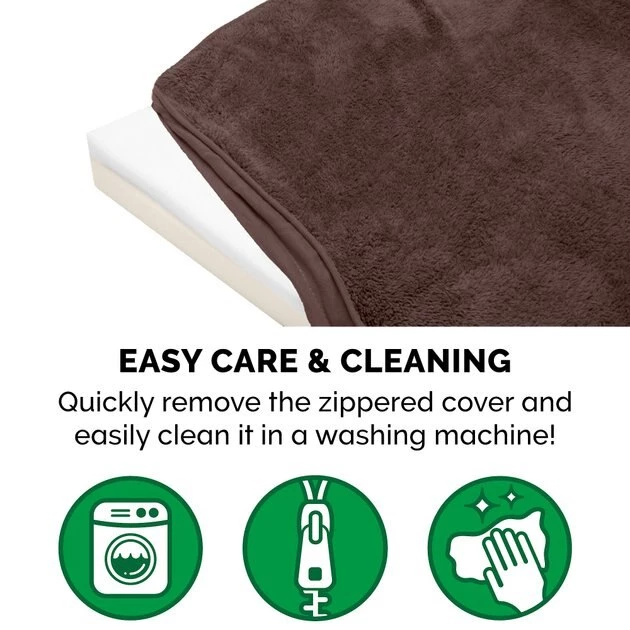 FurHaven Terry Deluxe Memory Foam Pillow Cat & Dog Bed w/Removable Cover 9 FurHaven Terry Deluxe Memory Foam Pillow Cat & Dog Bed w/Removable Cover - Image 7