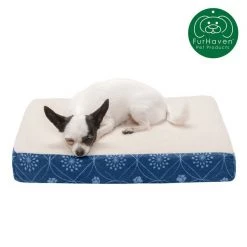 FurHaven Paw Decor Deluxe Memory Foam Cat & Dog Bed w/Removable Cover -Hart FurHavOfficial Shop 176119 PT3. SY630 V1594927555