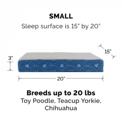 FurHaven Paw Decor Deluxe Memory Foam Cat & Dog Bed w/Removable Cover -Hart FurHavOfficial Shop 176119 PT4. SY630 V1594927556