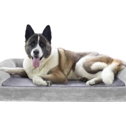 FurHaven Faux Fur Cooling Gel Bolster Cat & Dog Bed w/Removable Cover 14 FurHaven Faux Fur Cooling Gel Bolster Cat & Dog Bed w/Removable Cover -Hart FurHavOfficial Shop 176132 PT3. SY630 V1566490649