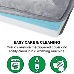 FurHaven Faux Fur Cooling Gel Bolster Cat & Dog Bed w/Removable Cover 18 FurHaven Faux Fur Cooling Gel Bolster Cat & Dog Bed w/Removable Cover -Hart FurHavOfficial Shop 176132 PT7. SY630 V1583522086