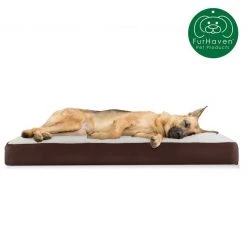 FurHaven Faux Sheepskin & Suede Memory Foam Cat & Dog Bed w/Removable Cover -Hart FurHavOfficial Shop 176210 PT3. SY630 V1606372924