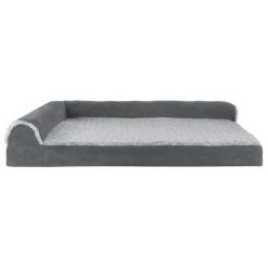 FurHaven Two-Tone Deluxe Chaise Memory Top Cat & Dog Bed w/Removable Cover -Hart FurHavOfficial Shop 176265 PT2. SY630 V1606804329