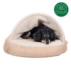 FurHaven Faux Sheepskin Snuggery Gel Top Cat & Dog Bed with Removable Cover -Hart FurHavOfficial Shop 178805 PT3. SY630 V1617146803