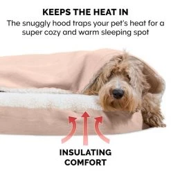 FurHaven Faux Sheepskin Snuggery Gel Top Cat & Dog Bed with Removable Cover -Hart FurHavOfficial Shop 178805 PT6. SY630 V1617149246